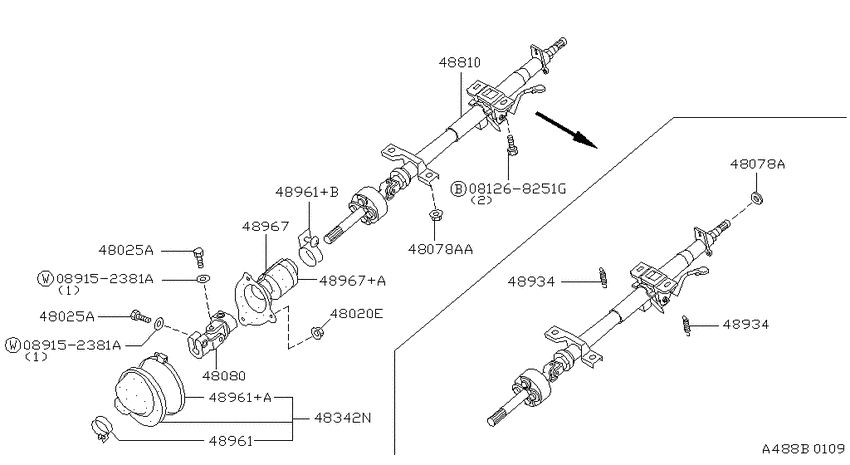 Steering column