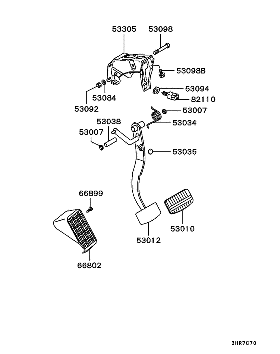 Brake & clutch pedal