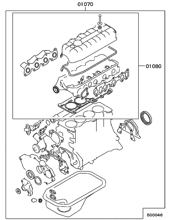 Engine overhaul gasket kit