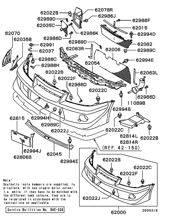 Front bumper & support