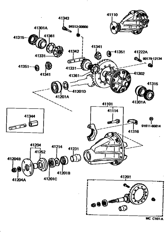Rear Axle Housing & Differential