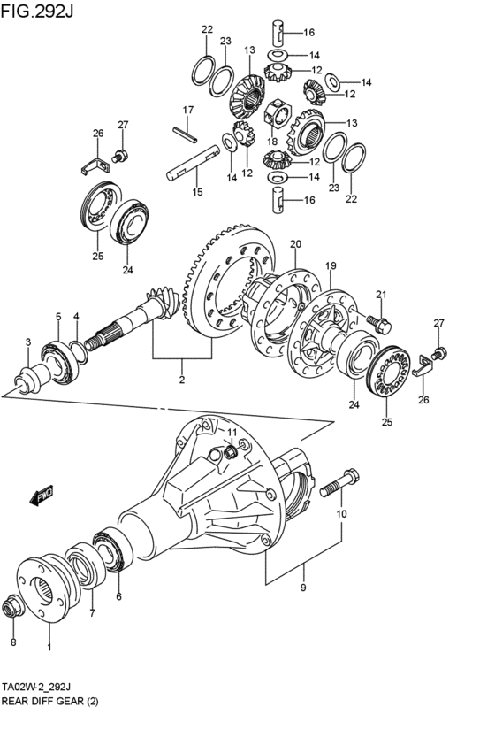 リヤデファレンシャルギヤ