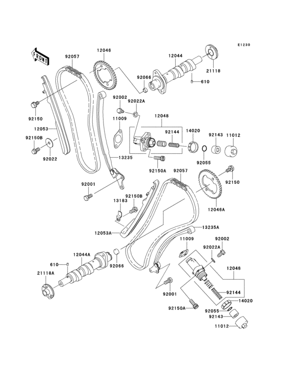 Camshaft(s)/tensioner