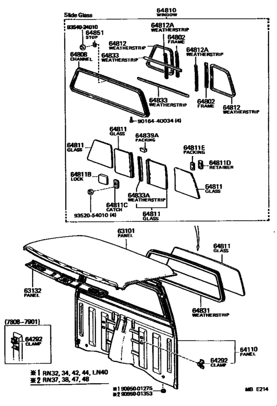 Roof Panel & Back Panel