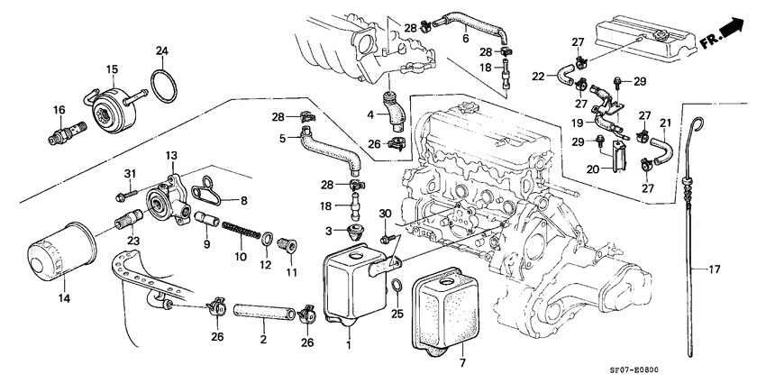Breather chamber/ oil filter