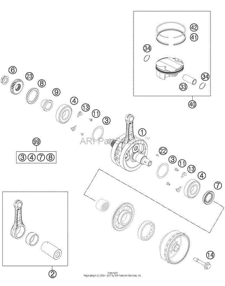 Crankshaft, Piston