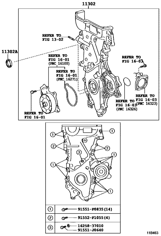 Timing Gear Cover & Rear End Plate