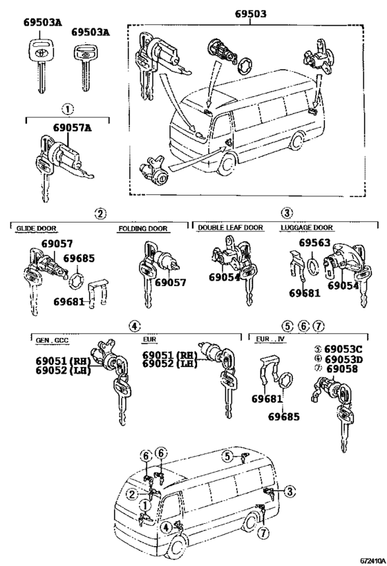 Lock Cylinder Set