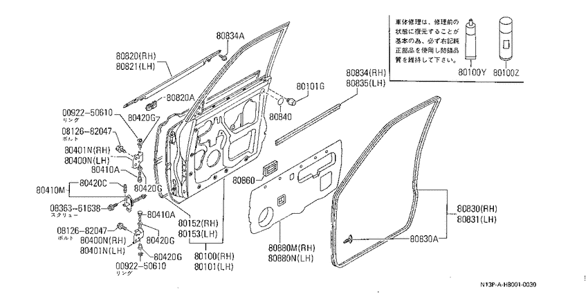 Front door panel