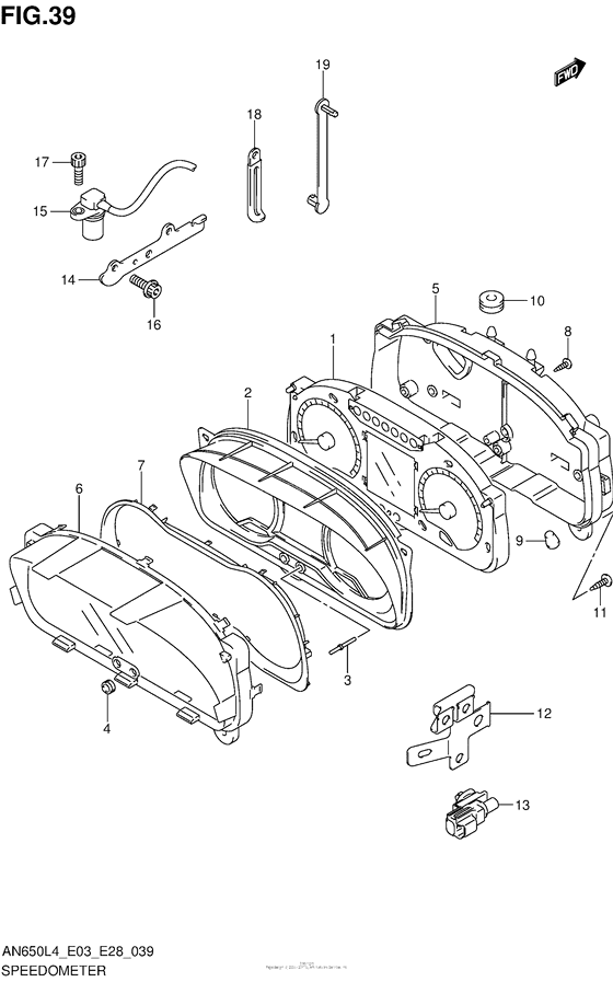 Speedometer (An650Zl4 E28)