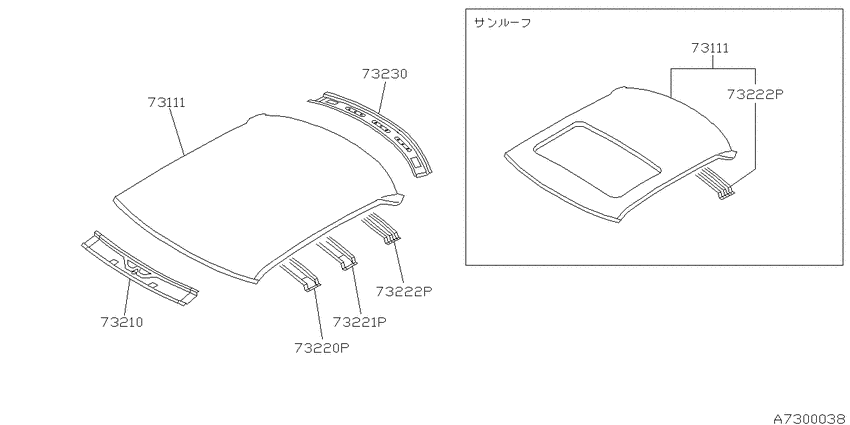 Roof panel & fitting