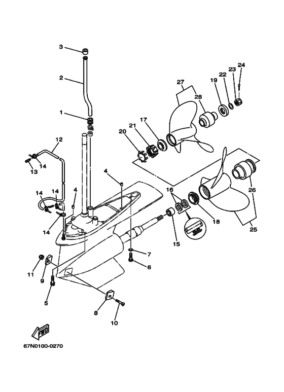 Lower casing & drive 3