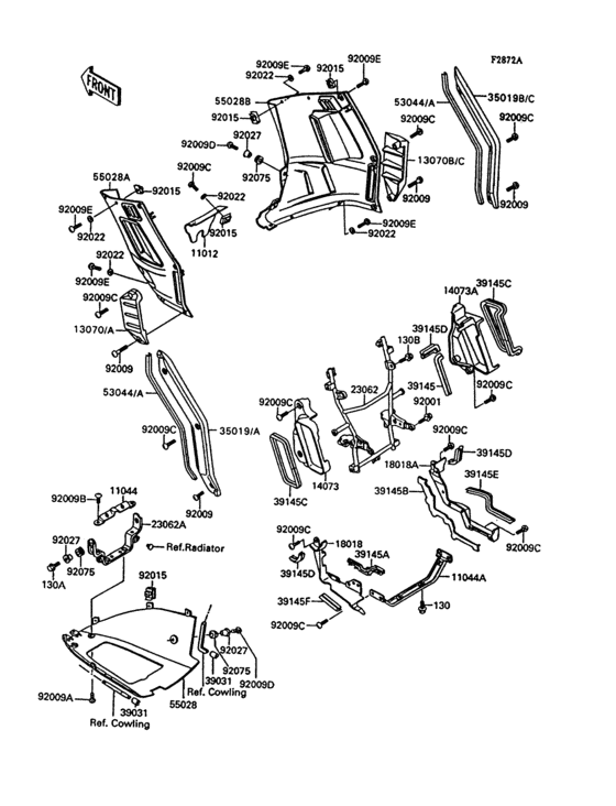 Cowling lowers(1/2)(zg1000-a9)