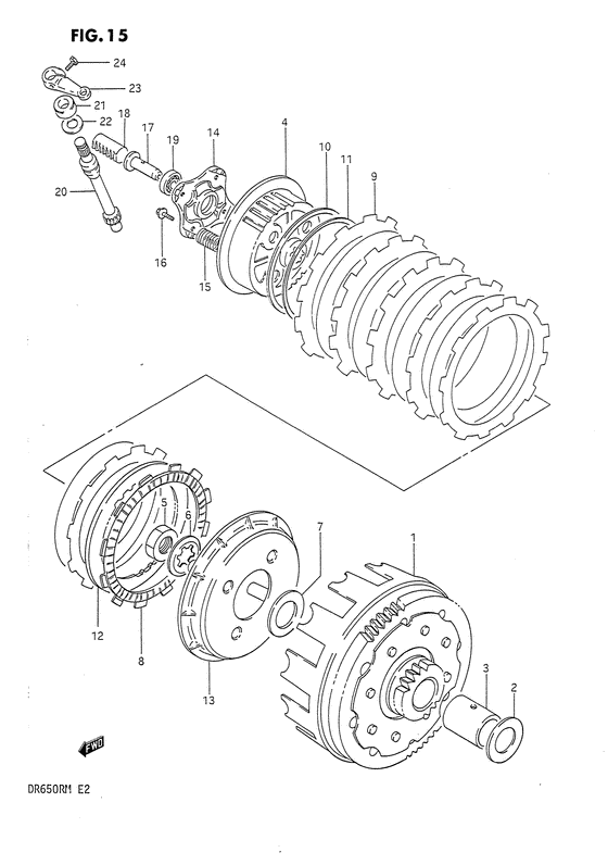 Clutch for 1991 Suzuki DR650 sales region, , 11481452722736