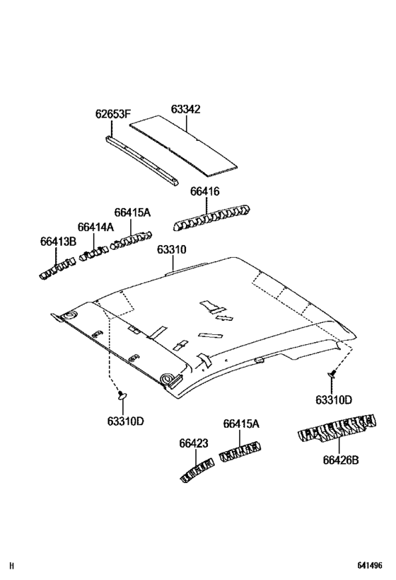 Roof Headlining & Silencer Pad