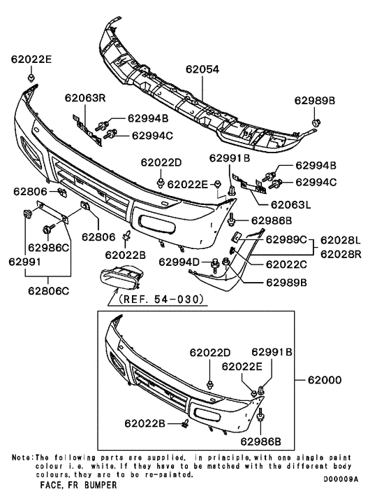Front bumper & support