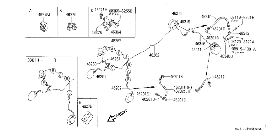 Brake piping & control