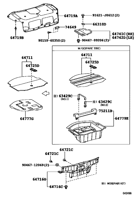 Package Tray Panel & Luggage Compartment Mat