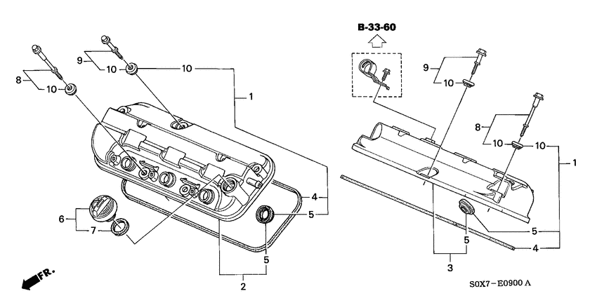 Cylinder head cover