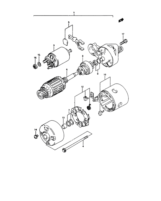 Starting motor