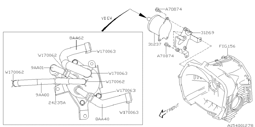 At, transmission case