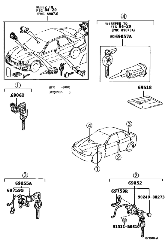 Lock Cylinder Set