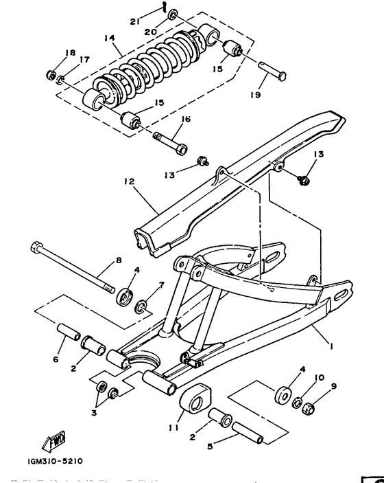 Rear arm. suspension