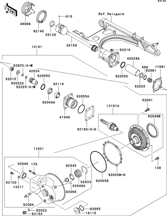 Drive shaft/final gear(1/2)