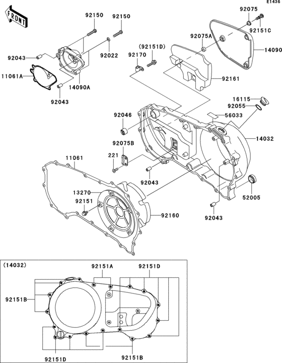 Right engine cover(s)
