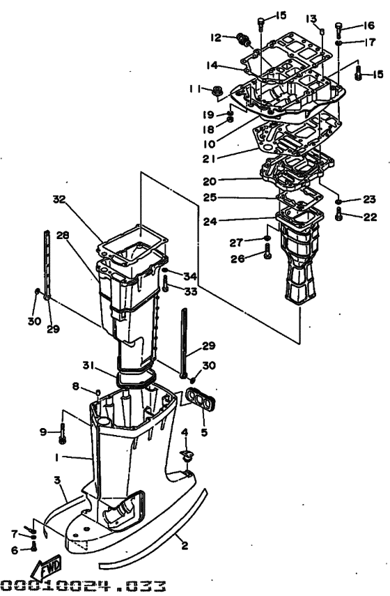 Upper casing