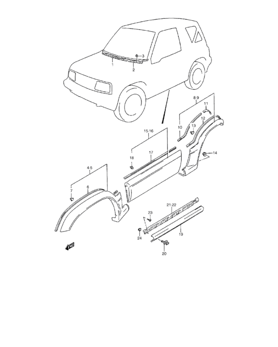 Garnish / splash guard