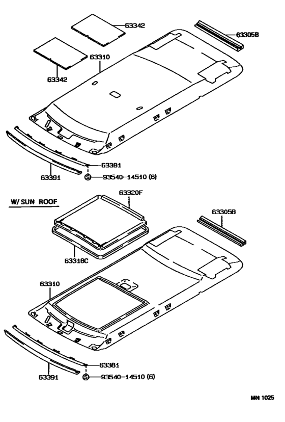 Roof Headlining & Silencer Pad