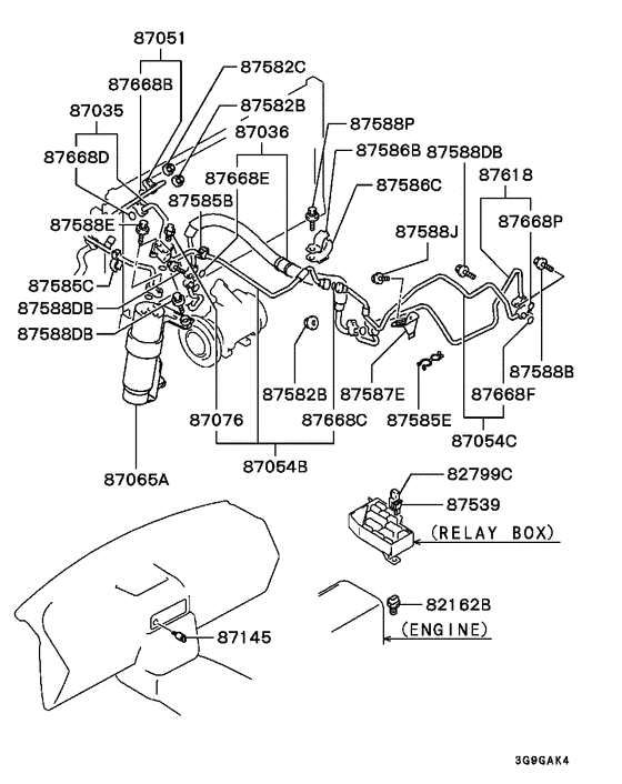 A/c condenser, piping