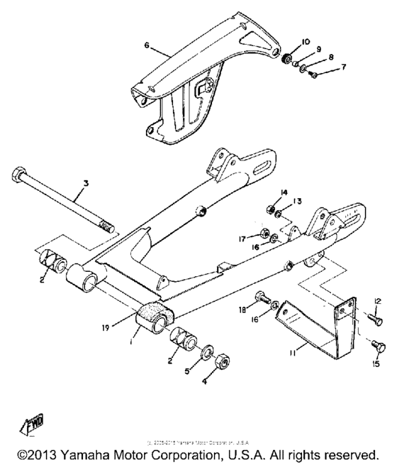 Rear arm & chain case