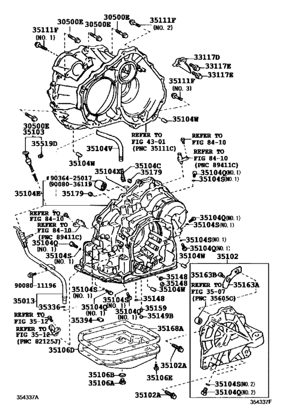Transmission Case & Oil Pan (Atm)