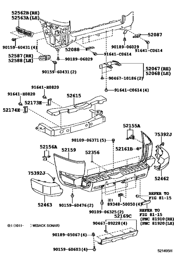 Rear Bumper & Bumper Stay