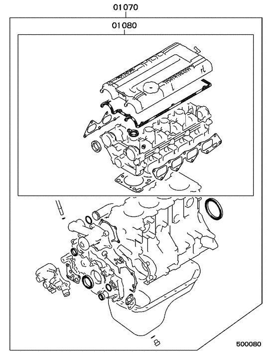 Engine overhaul gasket kit