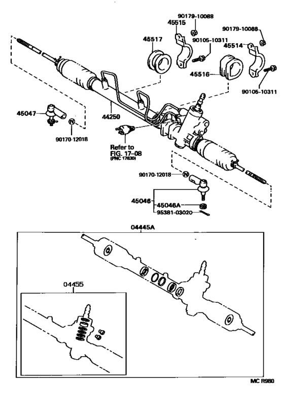 Front Steering Gear & Link