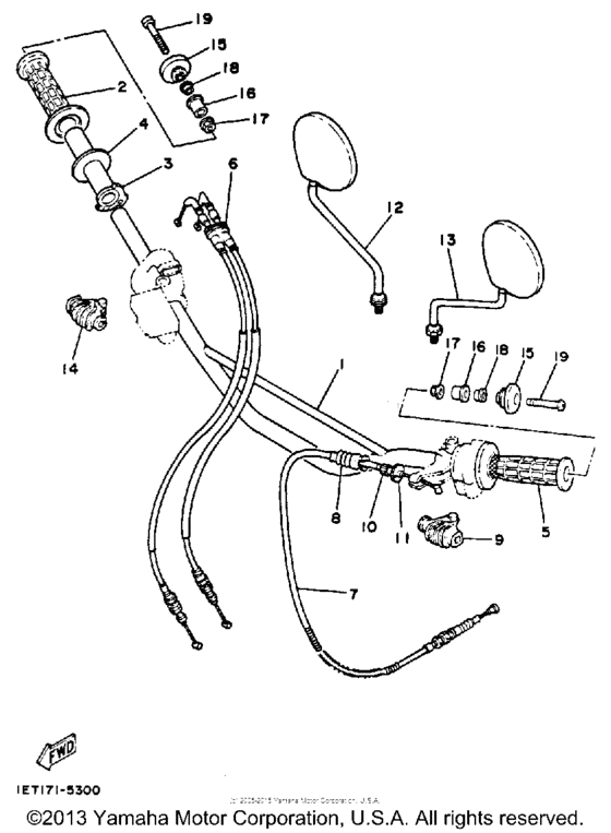 Handlebar - cable