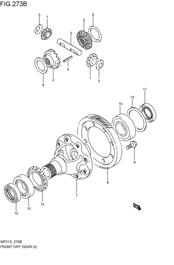 フロントデファレンシャルギヤ