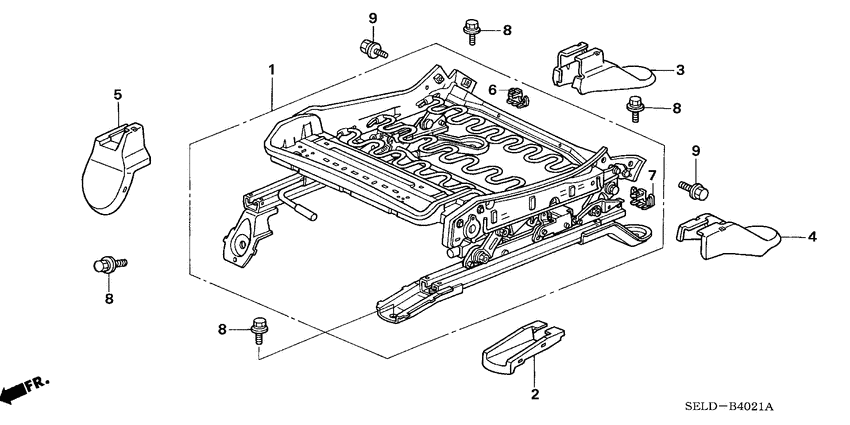Front seat components