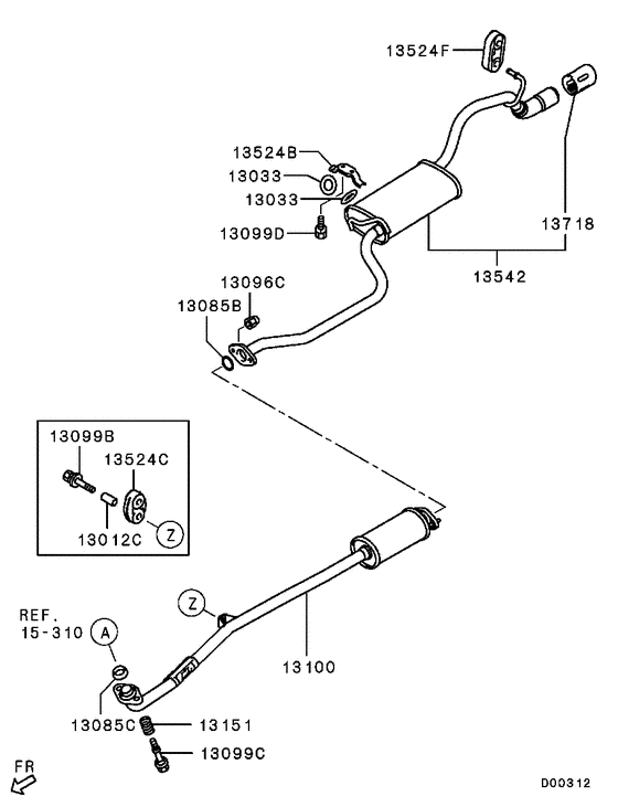 Exhaust pipe & muffler