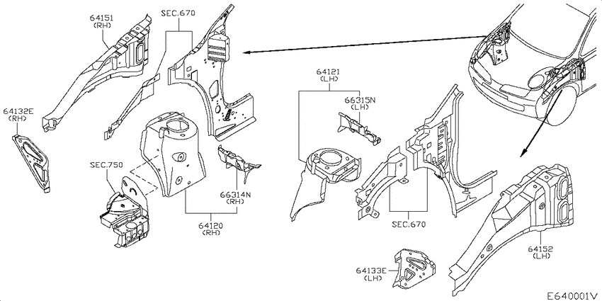 Hood ledge & fitting