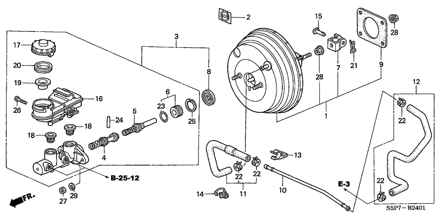 Brake master cylinder/ master power