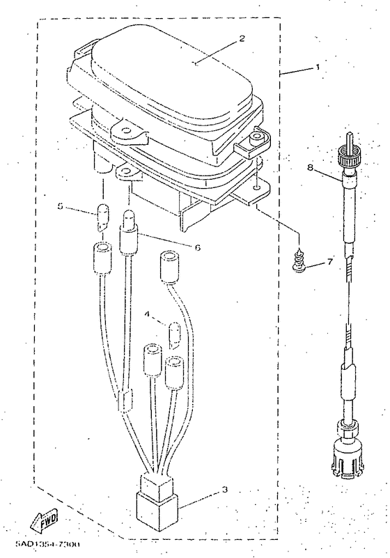 Panel de cuenta kms. y testigo