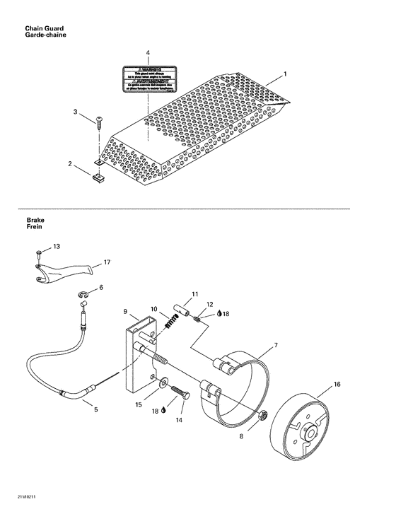 06- brake and chain guard