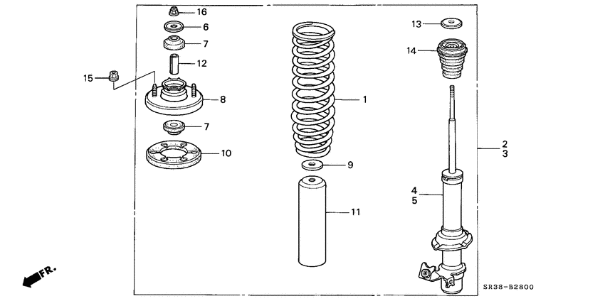 Front shock absorber