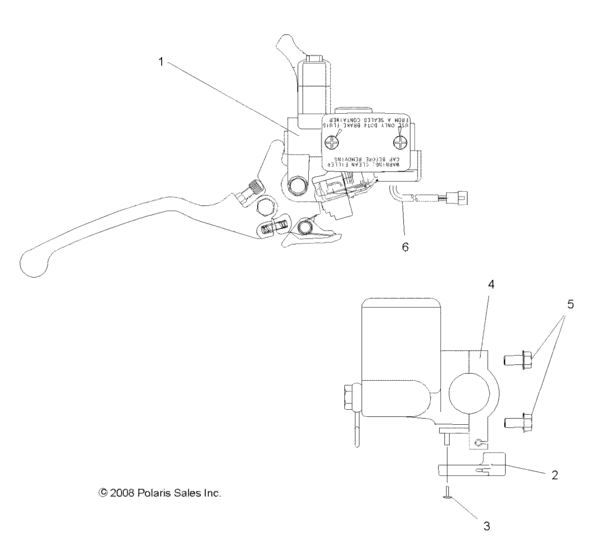 Brakes, front brake and master cylinder