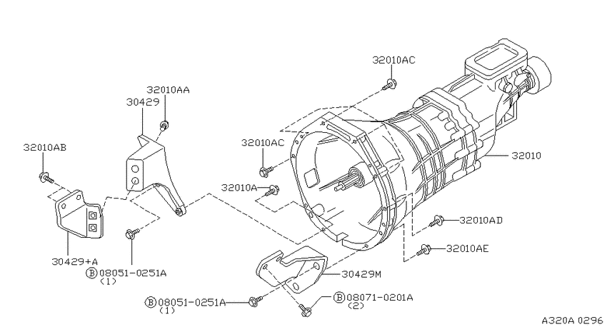 Manual transmission, transaxle & fitting