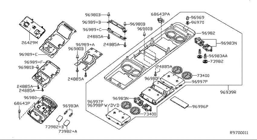 Roof console